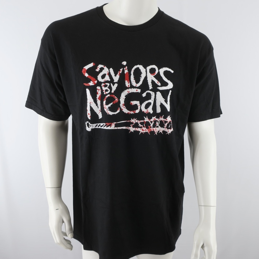 The Walking Dead TWD Saviors By‎ Negan T Shirt Size Large Production Crew Shirt